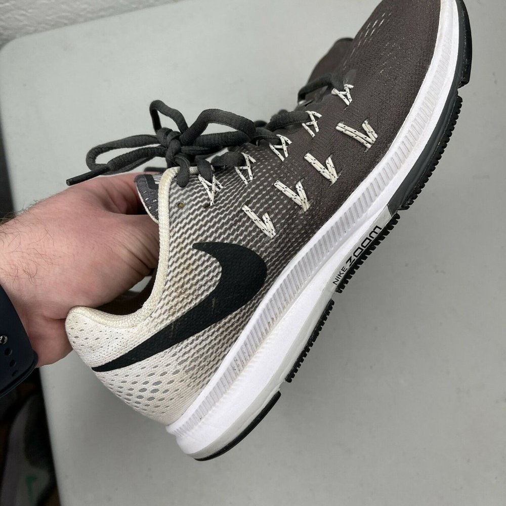 Nike Air Zoom Pegasus 33 Running Shoe Women Size 8 Gray White Sneaker 831356-002 - Picture 10 of 11